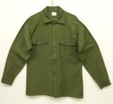 画像: 70'S アメリカ軍 US ARMY "OG107" コットンサテン ユーティリティシャツ (DEADSTOCK)