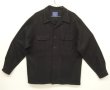 画像1: 90'S PENDLETON "BOARD SHIRT" ウール オープンカラーシャツ ブラック メキシコ製 (VINTAGE)