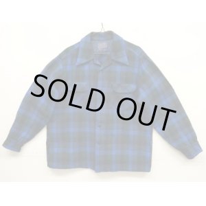 画像: 60'S PENDLETON "BOARD SHIRT" ウール オープンカラーシャツ チェック柄 USA製 (VINTAGE)