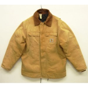 画像: CARHARTT "TRADITIONAL COAT" 裏地キルティング ダックジャケット フェードブラウン (VINTAGE)