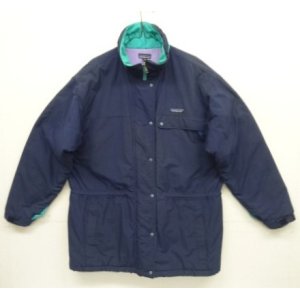 画像: 90'S PATAGONIA 旧タグ 中綿入り ハーフコート ネイビー (VINTAGE)