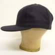 画像3: COOPERSTOWN BALL CAP "SOLID WOOL CAP" 汗止め＆バックストラップレザー製 ウールキャップ ネイビー USA製 (NEW)