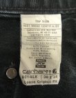 画像3: CARHARTT ダブルニー ダック ペインターパンツ フェードブラック W38L34 USA製 (VINTAGE)