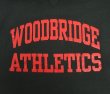 画像3: 90'S RUSSELL ATHLETIC "WOODBRIDGE ATHLETICS" 前Vガゼット付き クルーネック スウェットシャツ ブラック USA製 (VINTAGE)