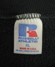 画像2: 90'S RUSSELL ATHLETIC "ARMY" 前Vガゼット付き クルーネック スウェットシャツ ブラック USA製 (VINTAGE)