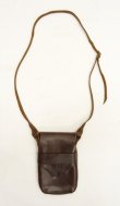 画像1: FERNAND LEATHER "KELLY POUCH" オールレザー ショルダーバッグ ブラウン USA製 (USED)