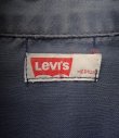 画像2: 70'S LEVIS ワッペン付き モールスキンシャツ フェードネイビー (VINTAGE)