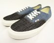 画像1: VANS "SALES SAMPLE" AUTHENTIC デニム スニーカー インディゴ/ライトインディゴ (一点物/NEW)