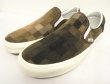 画像1: VANS "SALES SAMPLE" SLIP-ON ウール スニーカー ブラウン/ベージュ チェック (一点物/NEW)