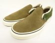 画像1: VANS "SALES SAMPLE" SLIP-ON スウェード ボア付き スニーカー トープ/オリーブ (一点物/NEW)