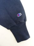 画像4: 90'S CHAMPION 刺繍タグ ダブルネック リバースウィーブ ネイビー/ホワイトトリム USA製 (VINTAGE)