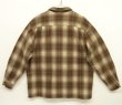 画像3: 90'S PENDLETON "BOARD SHIRT" ウール オープンカラーシャツ オンブレチェック (VINTAGE)