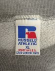 画像2: 90'S RUSSELL ATHLETIC "CHURCHILL" 前Vガゼット付き クルーネック スウェットシャツ ダークグレー USA製 (VINTAGE)