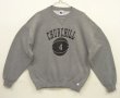 画像1: 90'S RUSSELL ATHLETIC "CHURCHILL" 前Vガゼット付き クルーネック スウェットシャツ ダークグレー USA製 (VINTAGE)