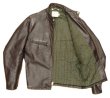 画像4: 70'S THIS GENUINE LEATHER GARMENT 裏地キルティング レザージャケット TALONジップ ダークブラウン (VINTAGE)