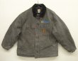 画像1: CARHARTT "TRADITIONAL COAT" 裏地キルティング ダックジャケット ダークグレー (VINTAGE)