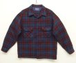 画像1: 70'S PENDLETON "BOARD SHIRT" ウール オープンカラーシャツ チェック柄 USA製 (VINTAGE)