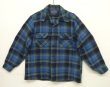 画像1: 70'S PENDLETON "BOARD SHIRT" ウール オープンカラーシャツ チェック柄 USA製 (VINTAGE)