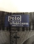 画像2: 90'S RALPH LAUREN ツープリーツ 太畝 コーデュロイパンツ ブラック USA製 (VINTAGE)