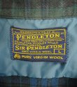 画像2: 60'S PENDLETON "SIR PENDLETON" ウール 長袖 オープンカラーシャツ チェック柄 USA製 (VINTAGE)