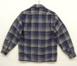 画像4: 70'S PENDLETON "BOARD SHIRT" ウール オープンカラーシャツ チェック柄 USA製 (VINTAGE)