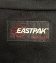 画像2: 80'S EASTPAK 旧タグ ボトムレザー ナイロン バックパック ブラック USA製 (VINTAGE)