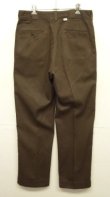 画像1: 70'S DICKIES 874 チビタグ ワークパンツ ブラウン TALONアルミジップ USA製 (VINTAGE)