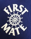 画像3: 80'S FIRST MATE ラグランスリーブ クルーネック スウェットシャツ ネイビー USA製 (VINTAGE)