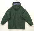 画像1: 90'S PATAGONIA "STORM JACKET" ナイロン シェルジャケット ハンターグリーン/ブラック (VINTAGE)