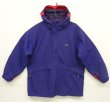 画像1: 90'S PATAGONIA ナイロン アノラックジャケット ダークブルー/レッド (VINTAGE)