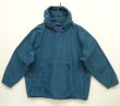 画像1: 90'S PATAGONIA 旧タグ ナイロン アノラックジャケット ブルーグリーン/パープル (VINTAGE)