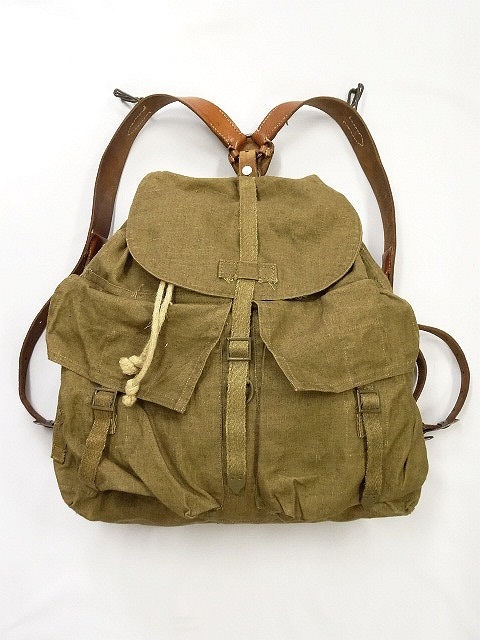 画像: チェコ軍レザーベルトバックパック (USED) 「Bag」 入荷しました。