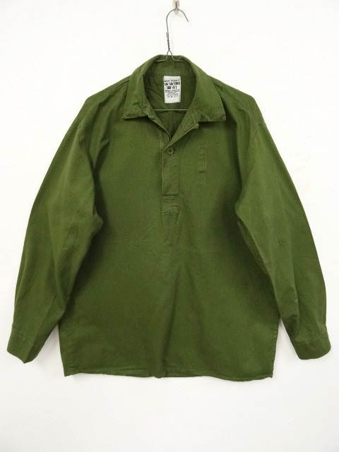 画像: スウェーデン軍 M55 ミリタリーシャツ (USED) 「L/S Shirt」 入荷しました。