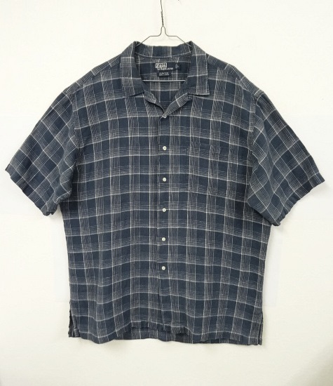 画像: ラルフローレン CLAYTON リネン オープンカラーシャツ (USED) 「S/S Shirt」 入荷しました。