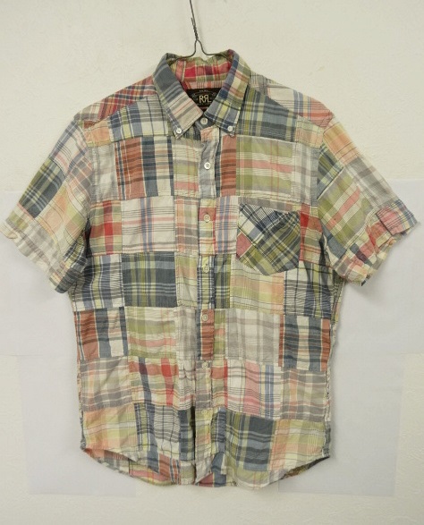 画像: RRL パッチワークシャツ (USED) 「S/S Shirt」 入荷しました。