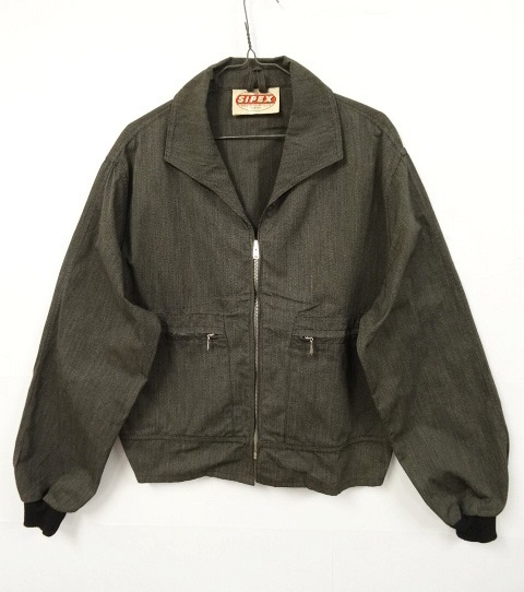 画像: 70'S SIPEX ブラックシャンブレー ジャケット AEROジップ (VINTAGE) 「Jacket」 入荷しました。