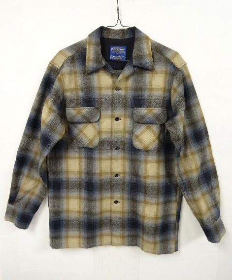 画像: PENDLETON 長袖 オープンカラー ボードシャツ オンブレチェック (USED) 「L/S Shirt」 入荷しました。