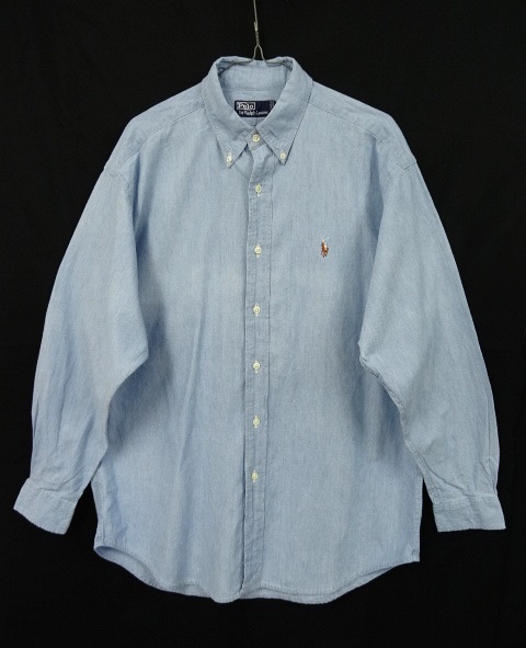 画像: 90'S RALPH LAUREN シャンブレー BDシャツ (VINTAGE) 「L/S Shirt」 入荷しました。