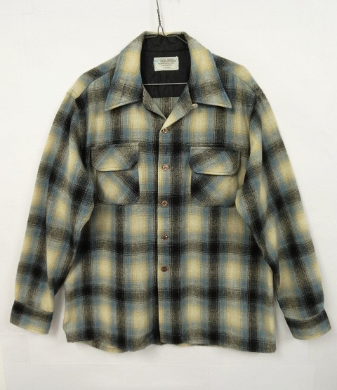 画像: 70'S MONTGOMERY WARD オンブレチェック オープンカラーシャツ (VINTAGE) 「L/S Shirt」 入荷しました。