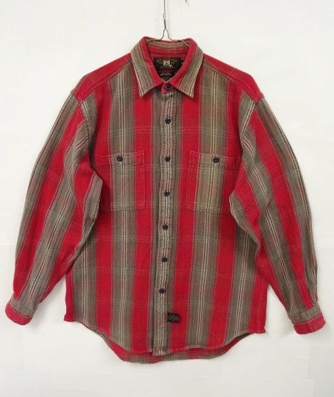 画像: 90'S RRL 初期 黒タグ ヘビーフランネル 長袖シャツ (VINTAGE) 「L/S Shirt」 入荷しました。