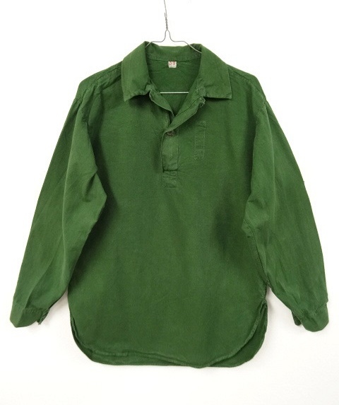 画像: スウェーデン軍 M55 ラウンド ミリタリーシャツ (USED) 「L/S Shirt」 入荷しました。