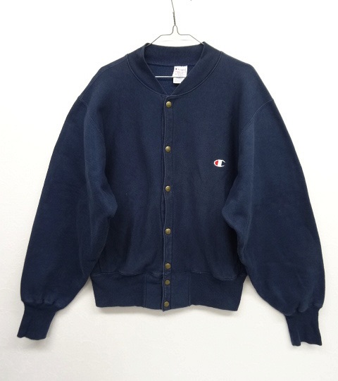 画像: 90'S CHAMPION 刺繍タグ リバースウィーブ スナップボタン カーディガン (VINTAGE) 「Sweat Shirt」 入荷しました。