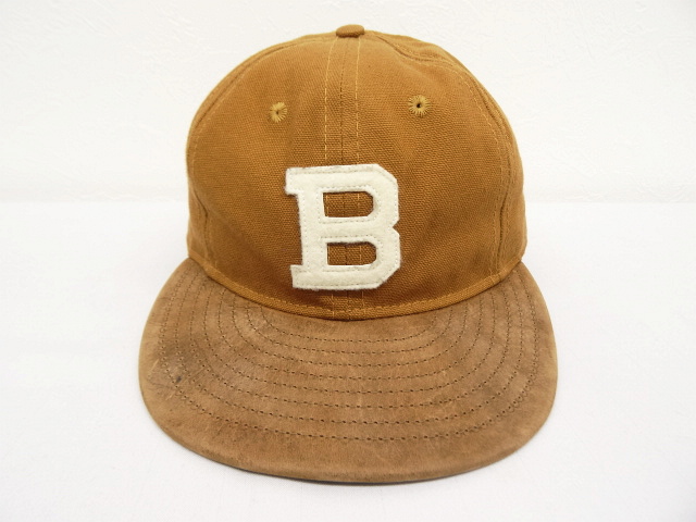 画像: EBBETS FIELD FLANNELS レザー x ダック キャップ USA製 (NEW) 「Cap」 入荷しました。