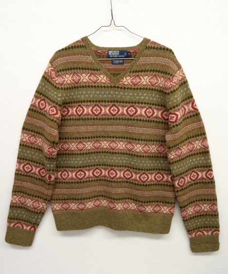 画像: RALPH LAUREN フェアアイル柄 セーター (USED) 「Knit」 入荷しました。