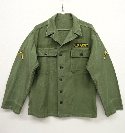 画像: 50'S アメリカ軍 US ARMY 1st初期 コットンサテン ユーティリティシャツ (VINTAGE) 「L/S Shirt」 入荷しました。