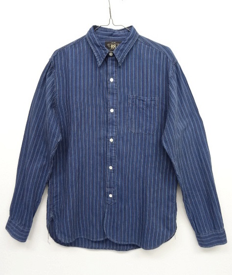 画像: RRL インディゴストライプ ワークシャツ (USED) 「L/S Shirt」 入荷しました。