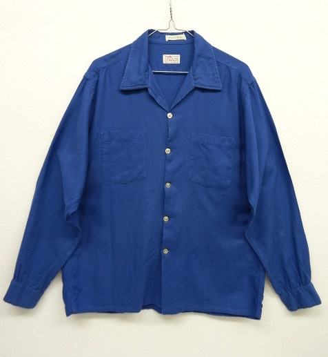 60'S VIYELLA by HATHAWAY 長袖 オープンカラーシャツ イギリス製