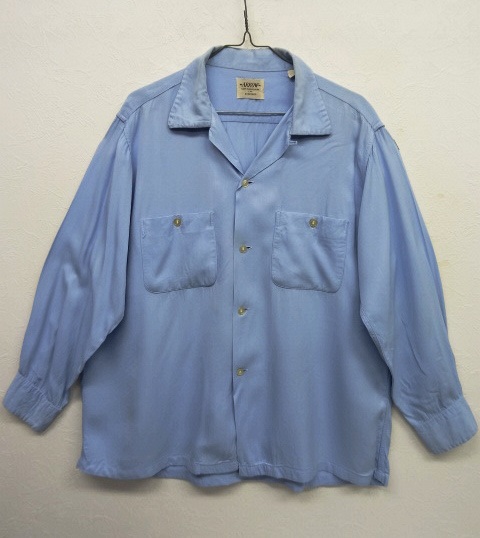 60'S ARROW レーヨン オープンカラーシャツ ハンドステッチ (VINTAGE ...