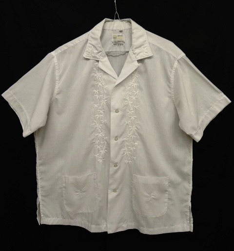 画像: PEARL OF THE ORIENT キューバシャツ ホワイト (VINTAGE) 「S/S Shirt」 入荷しました。