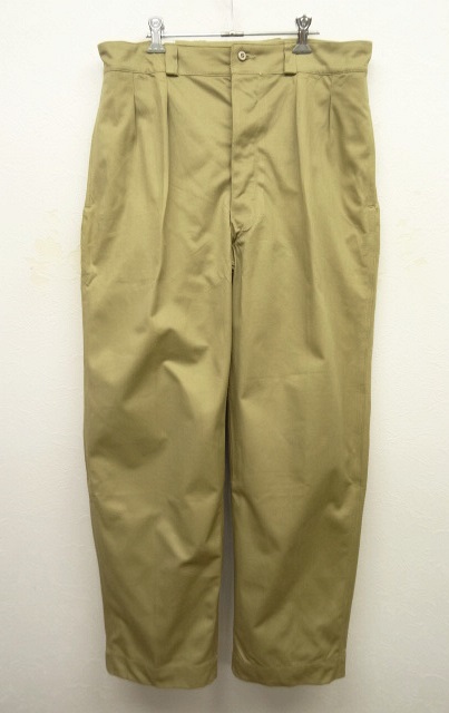 画像: 60'S フランス軍 M52 プリーツ入り チノパンツ (DEADSTOCK) 「Bottoms」 入荷しました。